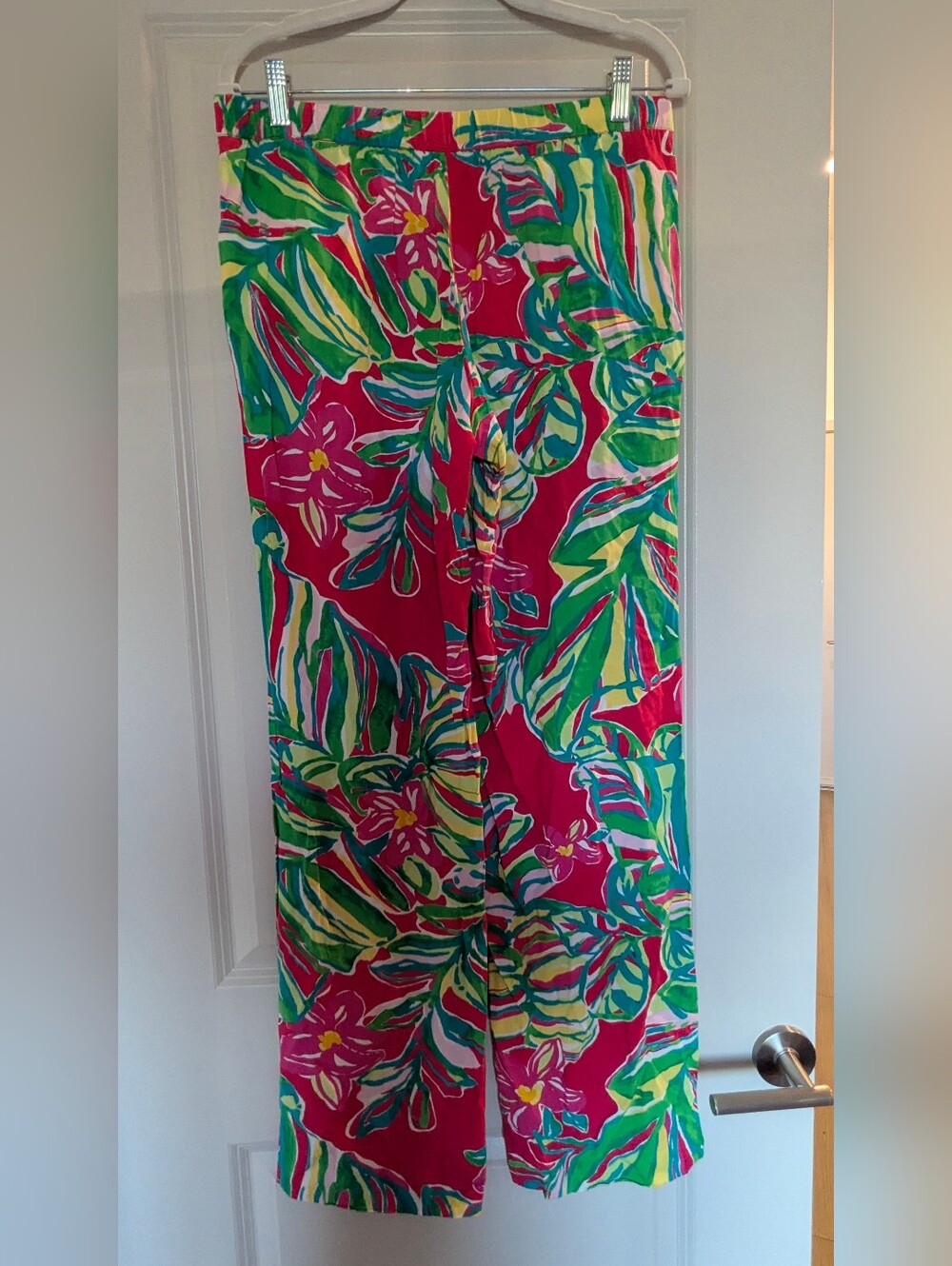 Vibrant Tropical Print Pants